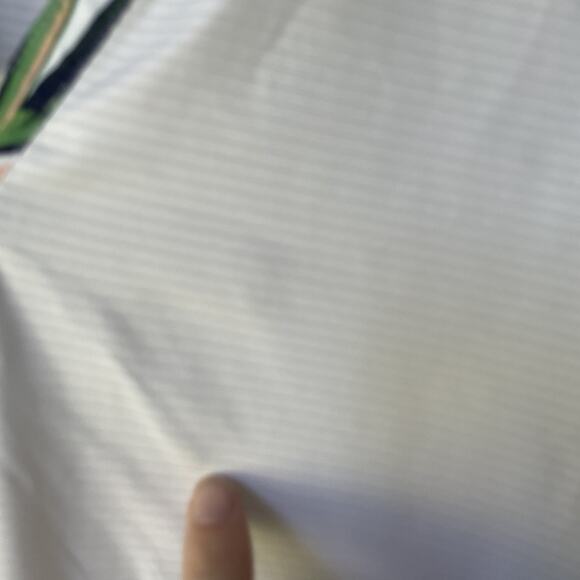 Coral Bay Golf Polo‎ Tank Womens Sz XL White Ribbed Sleeveless Band V Neck - Picture 9 of 9